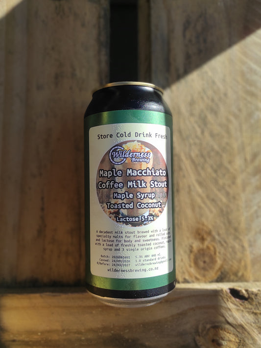 Maple Macchiato - Coffee Milk Stout with Maple Syrup and Toasted Coconut